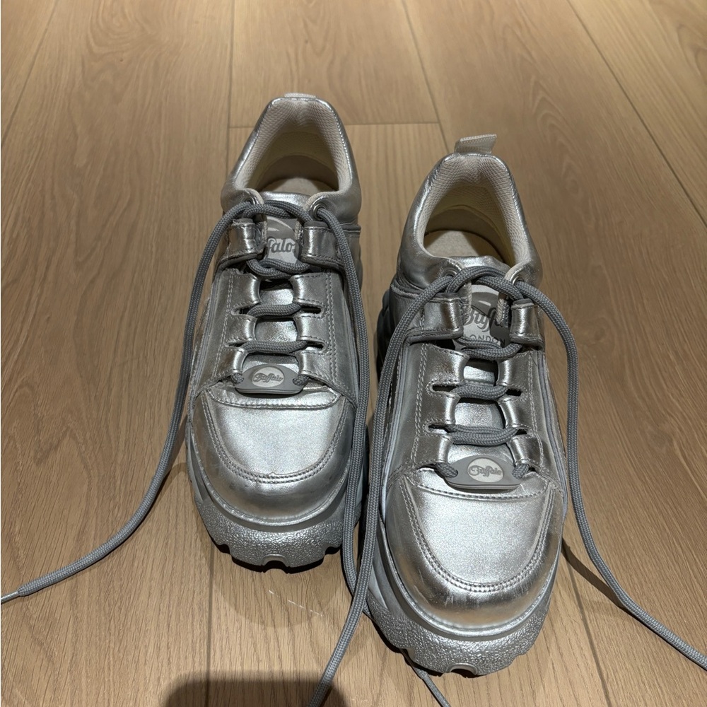 Silver Chunky Sneakers